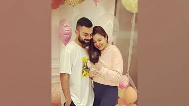 Entertainment News | Virat Shares Pictures with Wife Anushka, Daughter Vamika, Expresses Gratitude to God