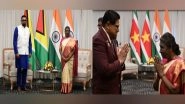 World News | President Murmu Meets Counterparts from Suriname, Guyana on Sidelines of Pravasi Bharatiya Divas in Indore