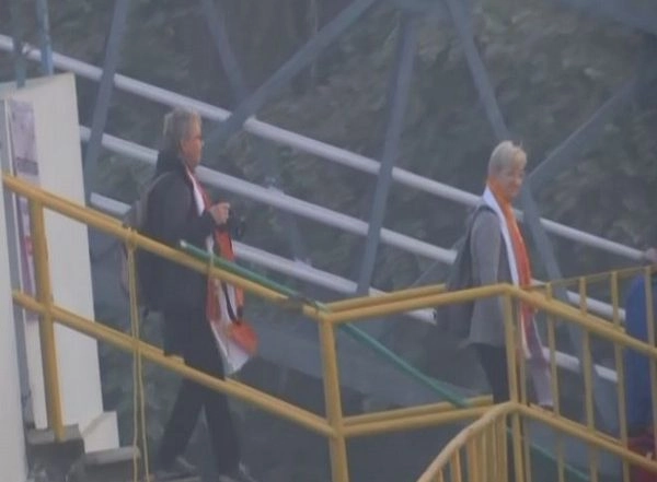 World News | 33 Swiss Tourists Arrive in Varanasi, Set to Travel to Dibrugarh by Ganga Vilas Cruise