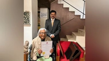 Business News | ICFAI Confers Honoris Causa on B V Doshi an Internationally Renowned Architect