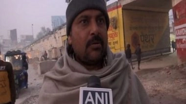 India News | UP Grapples with Cold as Locals Huddle Around Bonfires, Fog Shrouds Agra's Taj Mahal