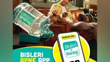 Business News | Bisleri International Unveils New Digital Campaign for Bisleri@Doorstep, the Company's Delivery At-home App