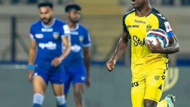 Sports News | ISL: Ogbeche Comes to Rescue as Hyderabad FC Share Spoils with Chennaiyin FC