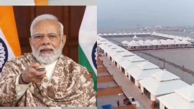 India News | PM Modi Inaugurates Tent City, Built on Banks of River Ganga in Varanasi
