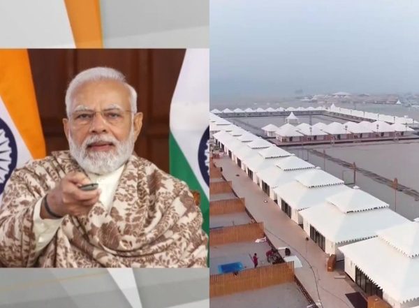India News | PM Modi Inaugurates Tent City, Built on Banks of River Ganga in Varanasi