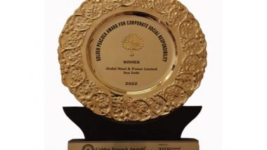 Business News | Jindal Steel & Power Wins Prestigious Golden Peacock CSR Award