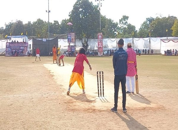 India News | Sages and Saints Play Cricket Match to Encourage Youth Towards Sports in MP's Chhatarpur