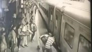 India News | Mumbai: RPF Jawan Saves Life of Woman Who Falls While Trying to Board Train