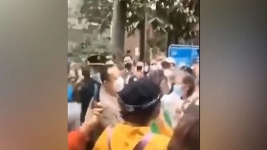 World News | Retirees in China's Guangzhou Stage Protest Against Reduced Pensions, Medical Insurance Payments