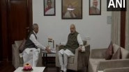 India News | Amit Shah Meets Gujarat Governor in Gandhinagar