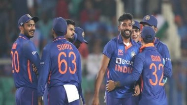 Sports News | India Registers Biggest Win in ODI History, Becomes First Team to Emerge Victorious by Margin of 300 Runs or More