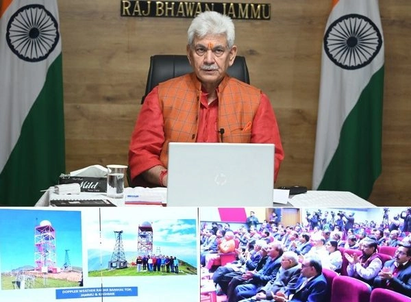 India News | J-K Lt Governor Inaugurates Doppler Weather Radar at Banihal Top