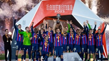 Sports News | Barcelona Thrash Real Madrid in Final to Win Spanish Super Cup