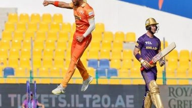 Sports News | ILT20: Sanchit Shines with Three Wickets as Gulf Giants Defeat Abu Dhabi Knight Riders