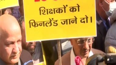 India News | AAP Vs LG: Kejriwal Leads Protest March over Teachers' Finland Tour