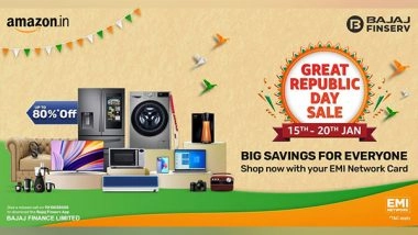 Business News | Amazon Great Republic Day Sale - Get Exciting Offers with No Cost EMI Offers on Bajaj Finserv EMI Network Card
