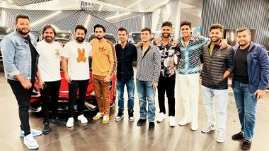 Jr NTR Meets Surya Kumar Yadav, Yuzvendra Chahal And Other Indian Cricketers Ahead of ODI Series in Hyderabad (View Pics)