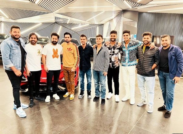Jr NTR Meets Surya Kumar Yadav, Yuzvendra Chahal And Other Indian Cricketers Ahead of ODI Series in Hyderabad (View Pics)