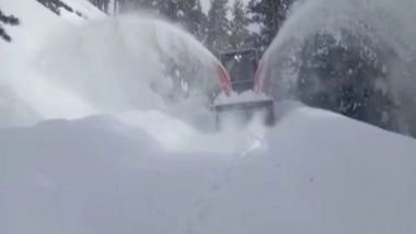 India News | Border Roads Organisation Clears Snow from Chowkibal-Tangdhar Road in J-K's Kupwara