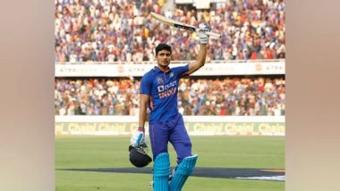 Sports News | IND Vs NZ: Shubhman Gill Smashes Double Century, Powers Hosts to 349/8 in 1st ODI