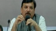 India News | Jammu and Kashmir: AAP MP Sanjay Singh Urges LG Manoj Sinha to Provide Security to Party Functionaries, Office