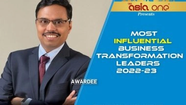 Business News | Aditya Kejriwal Won AsiaOne Most Influential Business Transformation Leaders 2022-23 Award