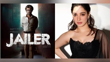 Entertainment News | Tamannaah Bhatia Confirms Being Part of Rajinikanth's 'Jailer', Shares First Look
