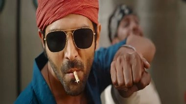 Entertainment News | Kartik Aaryan Shares New Glimpses from 'Shehzada' Dubbing Session