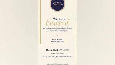 Business News | Paras Buildtech Announces Winter Carnival to Showcase Investment Opportunities at Paras Avenue, Noida Sector 129