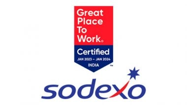 Business News | Sodexo BRS India Certified Great Place to Work for the 4th Consecutive Year