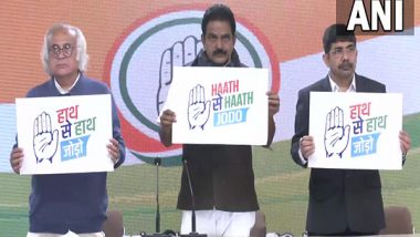 India News | Congress Releases 'chargesheet' Against Centre, Logo of 'Haath Se Haath Jodo Abhiyan'