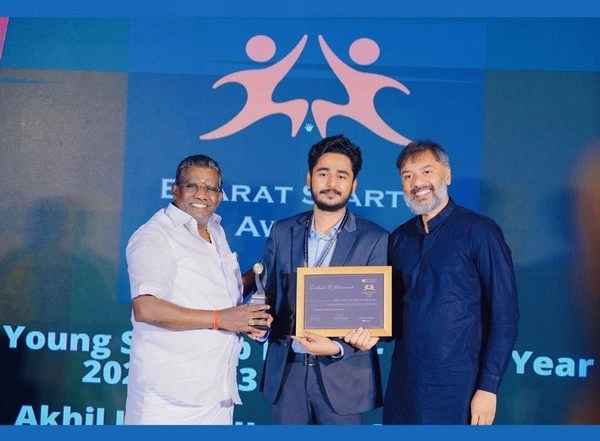 Business News | Dr Akhil J Madhu Received The Young Startup Leader Award at a Prestigious Event Held In Bangalore On National Startup Day 2023