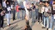 India News | Haryana: Congress Workers Burn Effigy of WFI Chief After Sexual Harassment Charge