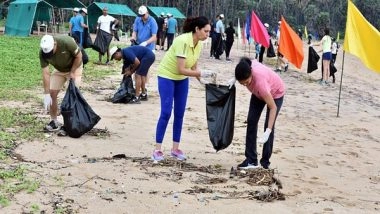 India News | Andhra Pradesh: Navy Conducts Clean Coastal Drive at Visakhapatnam