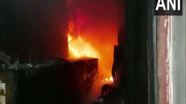 India News | Fire Breaks out at Shop in Himachal's Chamba