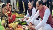 India News | Madhya Pradesh: Defence Minister Rajnath Singh, CM Shivraj Lay Foundation Stone for Medical College, Inaugurate Projects in Singrauli