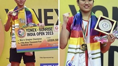 Sports News | Kunlavut Vitidsarn, An Se Young Upset Top Seeds to Clinch India Open 2023 Titles