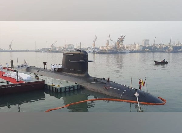India News | 5th Kalvari-class Submarine 'INS Vagir' Commissioned into Indian Navy
