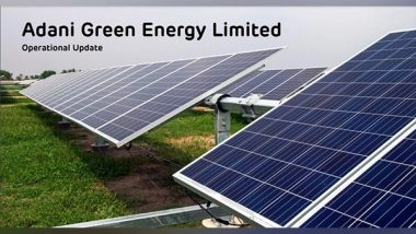 Business News | Adani Green Energy Posts 9 Pc Surge in Solar, 47 Pc Jump in Wind Energy Sale During Third Quarter