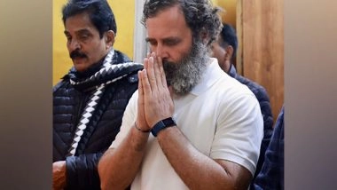 India News | Jammu: Rahul Gandhi Offers Prayers at Raghunath Temple