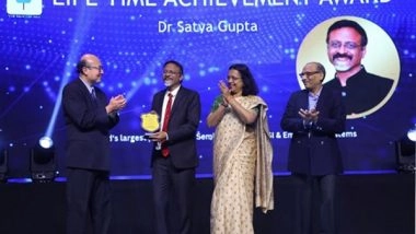 Business News | Dr Satya Gupta Honoured with Lifetime Achievement Award by VLSI Society of India
