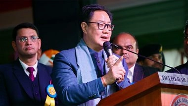 India News | No 'Mahabharata' Between Judiciary and Government, Says Law Minister Kiren Rijiju Amid Differences over Collegium System