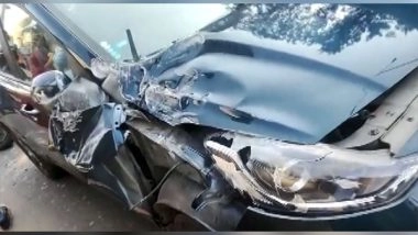 India News | Another Another Accident Near Metro Construction Site in Bengaluru, Barricade Falls on Caraccident Near Construction Site in Bengaluru, Barricade Falls on Car