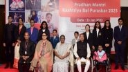 India News | President Droupadi Murmu Presents Rashtriya Bal Puraskar to 11 Children