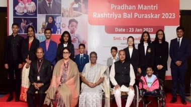 India News | President Droupadi Murmu Presents Rashtriya Bal Puraskar to 11 Children
