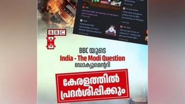 India News | Youth Outfits DYFI, SFI to Screen BBC Documentary on PM Modi in Kerala
