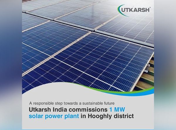 Business News | Utkarsh India Limited Commissions a 1MW Solar Power Plant- in the Hooghly District of West Bengal