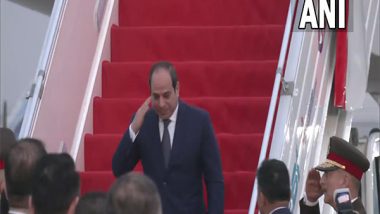 World News | Egyptian President El-Sisi Arrives in India, to Be Chief Guest at Republic Day Parade