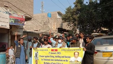 World News | 119th Birth Anniversary of Sindhi Nationalism's Founder: JSFM Protests Against State Brutalities