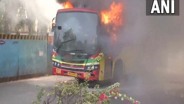 Mumbai: BEST Bus Catches Fire in Bandra; Rescue Operation Underway